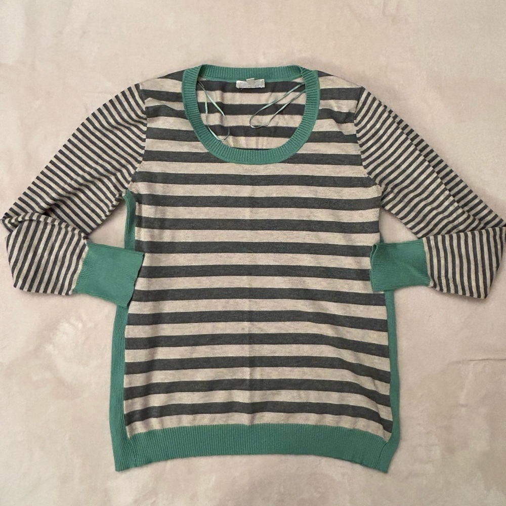 Olive and Oak Striped Sweater Shirt